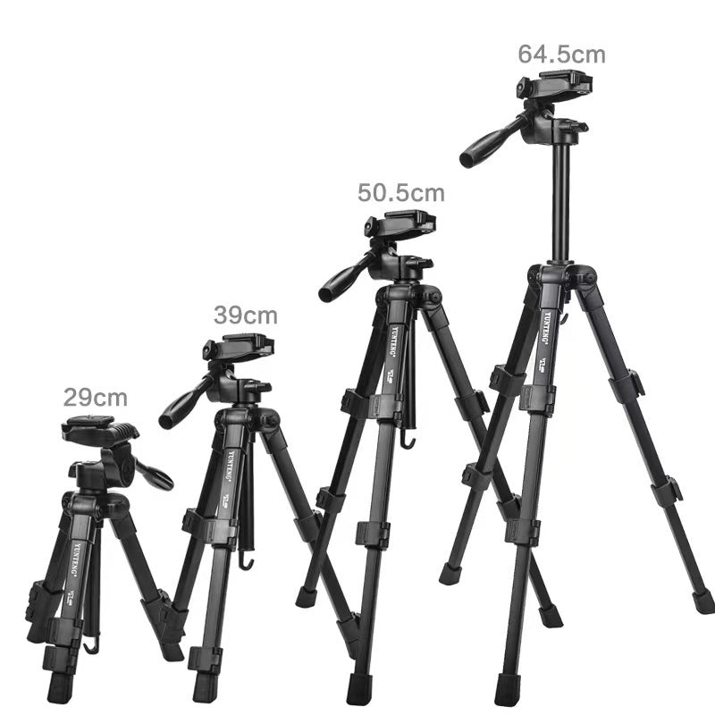 YUNTENG VCT-608 Portable Camera Phone Stand Professional Live Streaming Photography Tripod YUNTENG VCT-608 Portable Camera Phone Stand Professional Live Streaming Photography Tripod